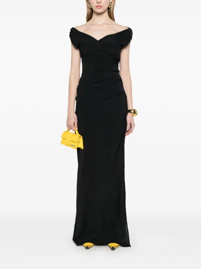 Jacquemus La Robe Rita Longue Gown In Black
