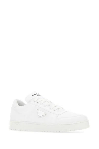 Prada Sneakers In Re-nylon Bianco Uomo In White