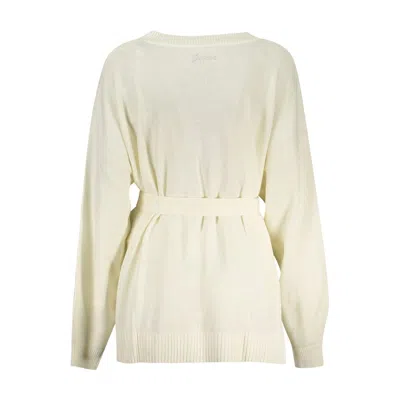 Guess Jeans White Acrylic Women Women's Cardigan In White