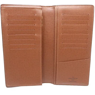 Pre-owned Louis Vuitton Brown Canvas Long Wallet (bi-fold) ()