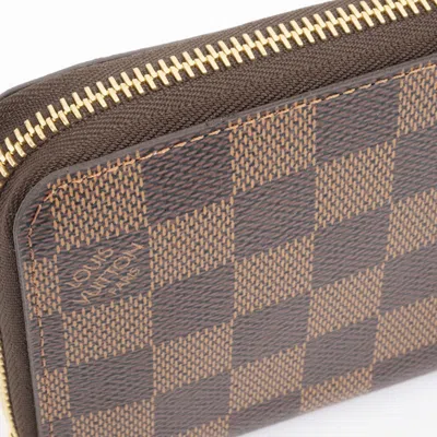Pre-owned Louis Vuitton Damier Rose Ballerine Damier Canvas Long Wallet (bi-fold) () In Pink
