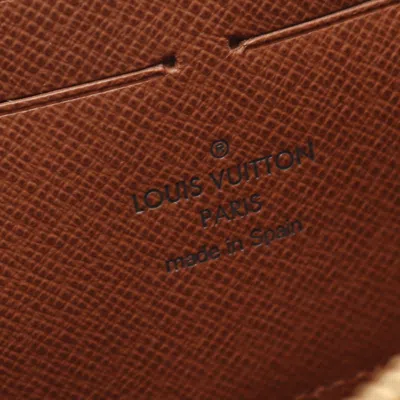 Pre-owned Louis Vuitton Monogram Brown Coated Canvas Monogram Pvc Long Wallet (bi-fold) ()