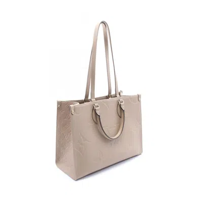 Pre-owned Louis Vuitton Monogram Eclipse Beige Tourterelle Monogram Empreinte Tote Bag ()