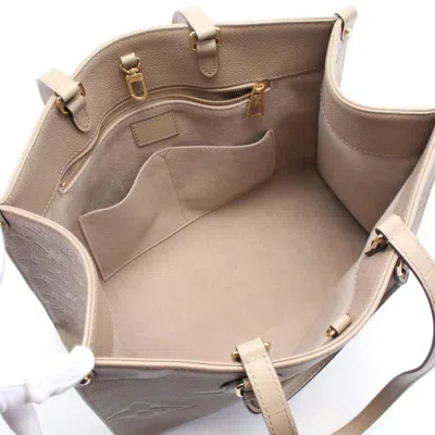Pre-owned Louis Vuitton Monogram Eclipse Beige Tourterelle Monogram Empreinte Tote Bag ()