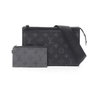 Pre-owned Louis Vuitton Monogram Eclipse Black Gray Monogram Eclipse Shoulder Bag ()