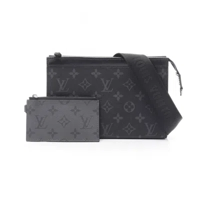 Pre-owned Louis Vuitton Monogram Eclipse Black Gray Monogram Eclipse Shoulder Bag ()