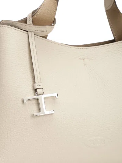 Tod's Apa 2 Manici Mini Trac Pelle T Pend Handbags White