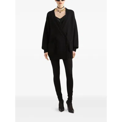 Dolce & Gabbana Elastic Waist Leggings In Black
