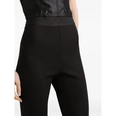Dolce & Gabbana Elastic Waist Leggings In Black