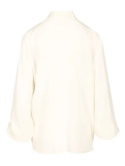 P.a.r.o.s.h Blusa Con Maniche A Sbuffo Shirts Beige In Yellow