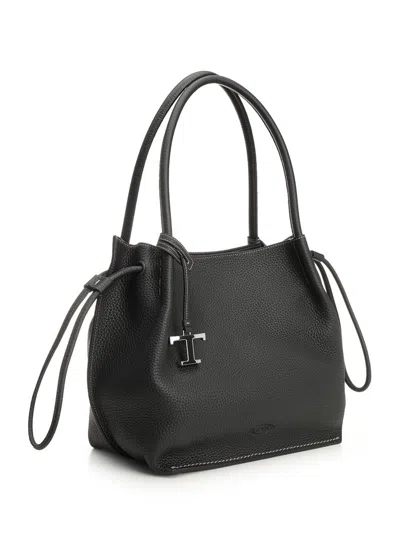 Tod's Buz Sacca Media Handbags Black