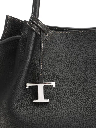 Tod's Buz Sacca Media Handbags Black