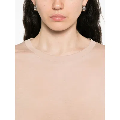 Baserange Long-sleeve Round-neck Top In Brown