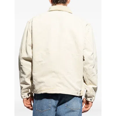 Carhartt Yellow Denim Og Detroit Jacket In Neutral