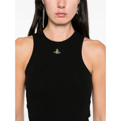 Vivienne Westwood 90s Orb-embellished Ribbed Tank Top