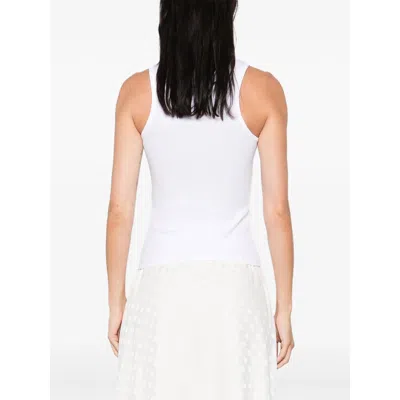 Vivienne Westwood Sleeveless Top Ribbed Texture In White