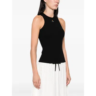 Vivienne Westwood 90s Orb-embellished Ribbed Tank Top