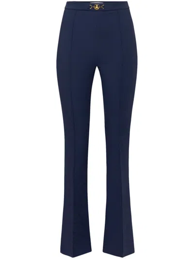 Elisabetta Franchi Flared Pants In Blue