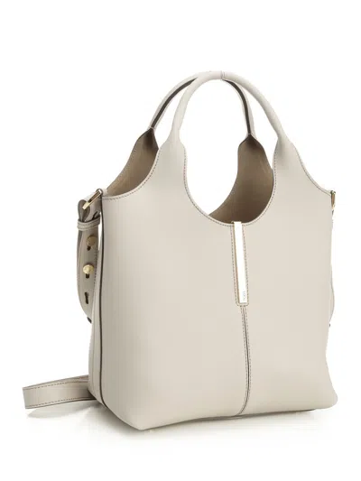 Tod's Ebr Due Manici Mini Handbags White