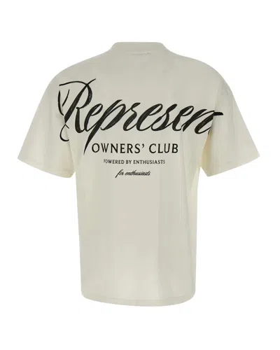 Represent Clothing T-shirt Owners Club Bianca In Neutral