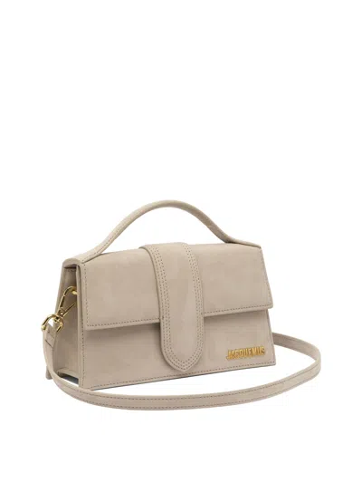 Jacquemus Le Grand Bambino Leather Crossbody Bag In Nude