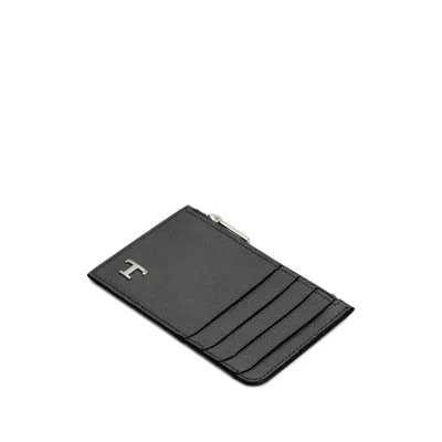 Tod's Leather Wallets & Pures In Black