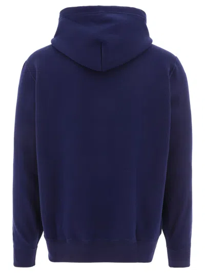Polo Ralph Lauren Classic Hoodie Sweatshirt With Front Kangaroo Pocket In Blue