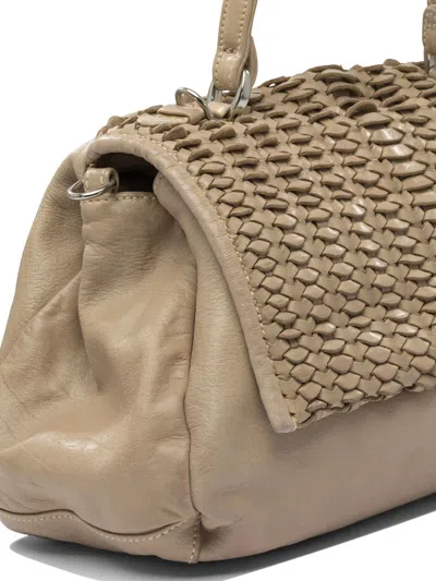 Giancarlo Nevola Beige Leather Shoulder Bag In Neutral
