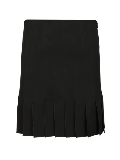 Marni Pleated Wool Mini Skirt