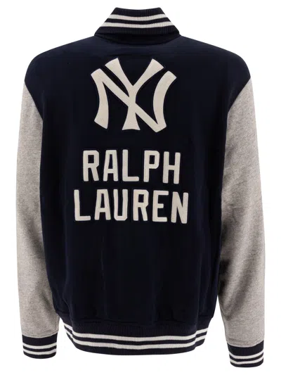 Polo Ralph Lauren Contrast Sleeves Ribbed Collar Cuffs Side Pockets