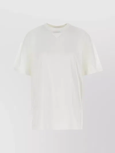 Prada Oversize Crew Neck T-shirt In White