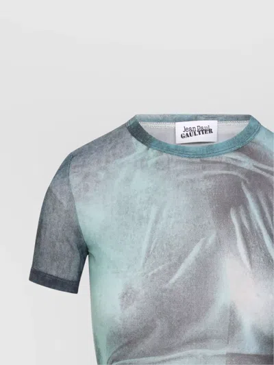 Jean Paul Gaultier "water" Mesh T-shirt In Green