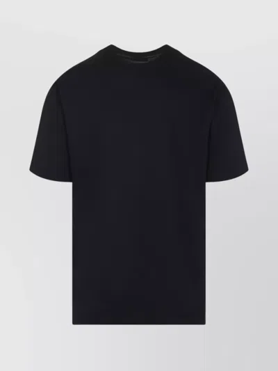 Kiton Short Sleeve Crew Neck T-shirt Design In Black