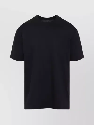 Kiton Short Sleeve Crew Neck T-shirt Design In Black