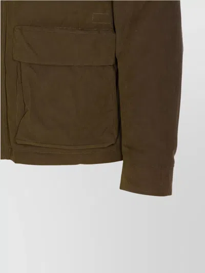 Herno Long Sleeve Hooded Padded Parka Jacket In Green