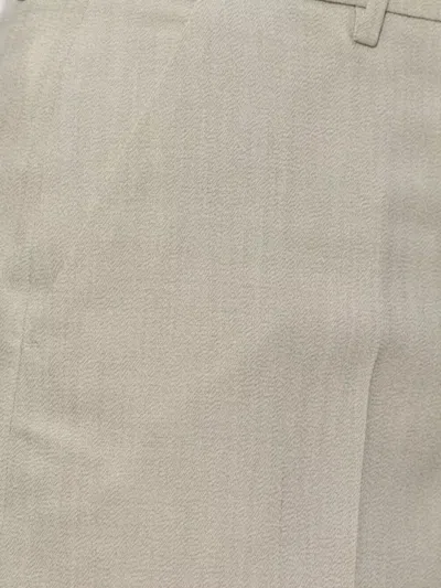 Golden Goose Pleated Front Bermuda Shorts With Back Pockets In Gray