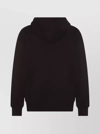 Valentino Garavani Crystal-embellished Hooded Sweater With Embroidered Logo In Black