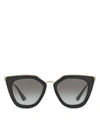 PRADA Conceptual Sunglasses, 52mm,1670819BLACK