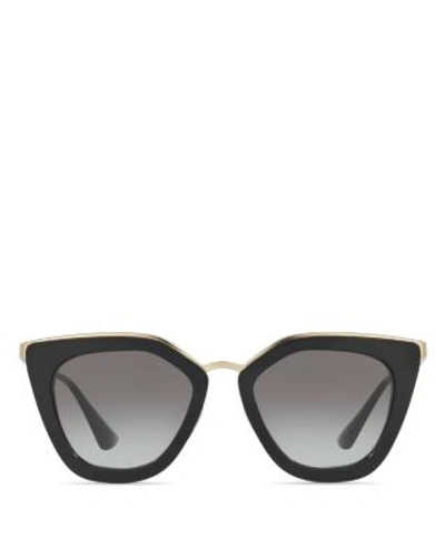 Shop Prada Conceptual Sunglasses, 52mm In Black