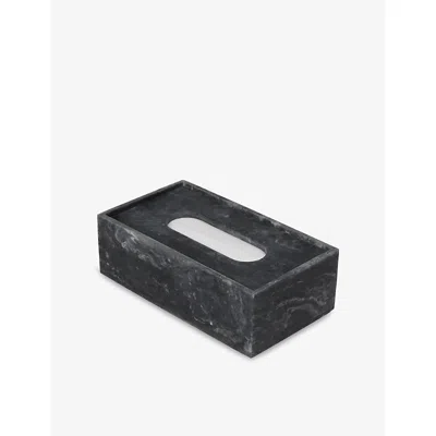 Ferm Living Mist Resin Tissue Box In Black