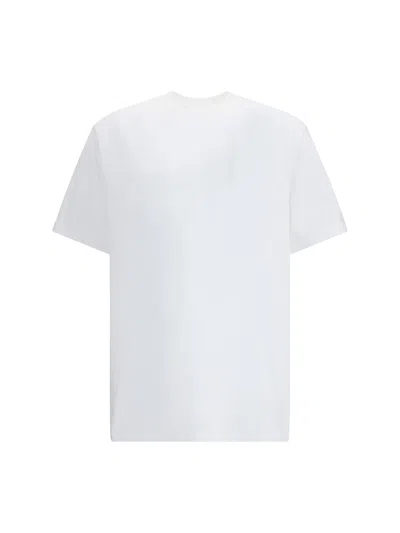 Y-3 White Logo-print T-shirt In White