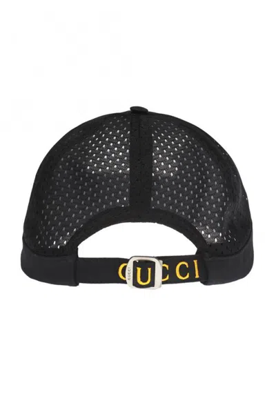 Gucci Rabbit Patch Cap In Black