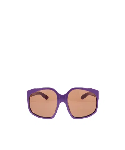 Miu Miu Sonnenbrille Mit Geometrischem Gestell In Brown