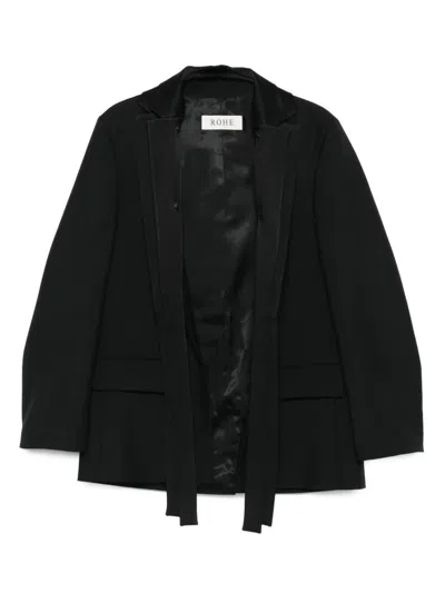 Rohe Shawl-lapel Wool Jacket In Black