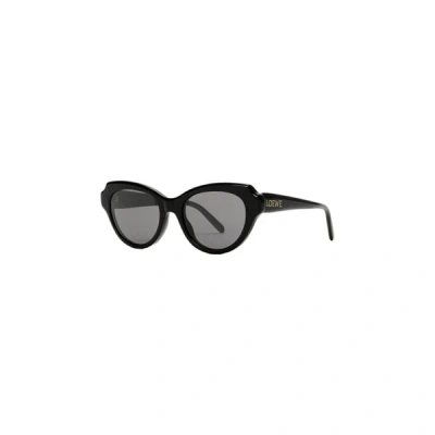 Loewe Womens Black Swan Cat-eye Acetate Sunglasses In Black