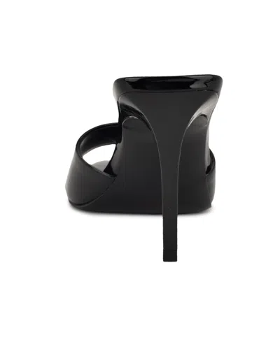 Nine West Women's Hather Slip-on Stiletto Sandals In Black