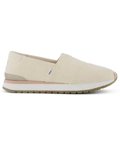 Toms Women's Womens Resident Plus Natural Two Tone Slub Slip On In Neutral