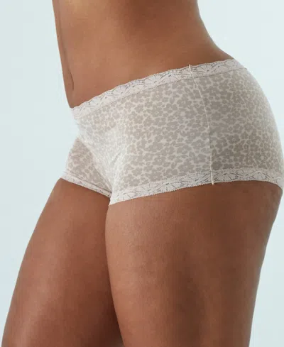 Maidenform Lace Trim Microfiber Boyshort Underwear 40760