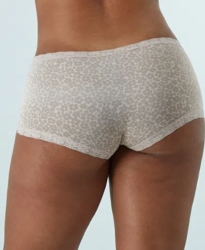 Maidenform Lace Trim Microfiber Boyshort Underwear 40760