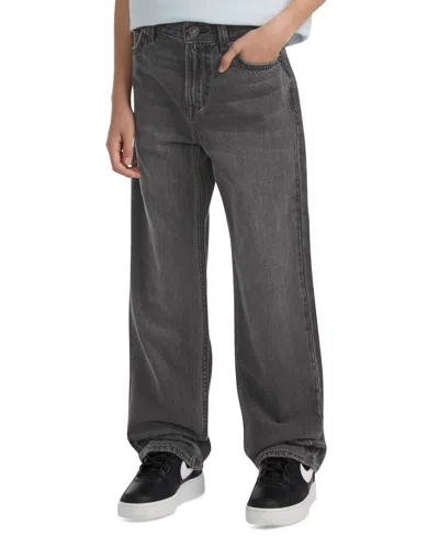 Abercrombie Boys Baggy Fit Jeans In Gray